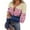 T007-Hot Pink, variant on Women Ribbed Knit Henley Tops Casual Long Sleeve V Neck Pullover T-Shirts