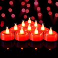 thumbnail image 1 of Velas LED sin llama BEICHI, 50 unidades, color rojo, 1 of 8