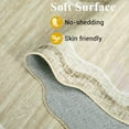 thumbnail image 5 of 8x10 Washable Area Rug for Living Room & Bedroom – Modern Abstract Low Pile Carpet, Non-Slip, Stain-Resistant, No-Shedding Indoor Rug for Dining Room, Office, Beige, 5 of 8