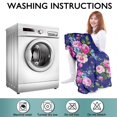 thumbnail image 6 of Wearable Oversized Blanket,Pioneer Flower Floral Print Pattern Wearable Blanket Hoodie for Adults,Cozy Hooded Blankets with Super Pockets,Super Warm Fuzzy Pullover for Women & Men, 6 of 6