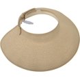thumbnail image 4 of Sombrero de paja enrollable con ala ancha y visera solar para mujer con protección solar UPF 50+, 4 of 5