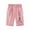Q144 Pink, variant on Toddler Girls Shorts Graphic Print Elastic Waist Pockets Shorts Summer Holiday Dailywear Stretchable Lightweight Kids Shorts Size 3-4 Years Pink