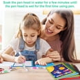 thumbnail image 4 of HEQUSIGNS 6Pcs Magic Water Coloring Books, Reusable Painting Books with Water Drawing Pen, Educational Coloring Drawing Books Gifts for Kids Toddlers 3+, 4 of 7