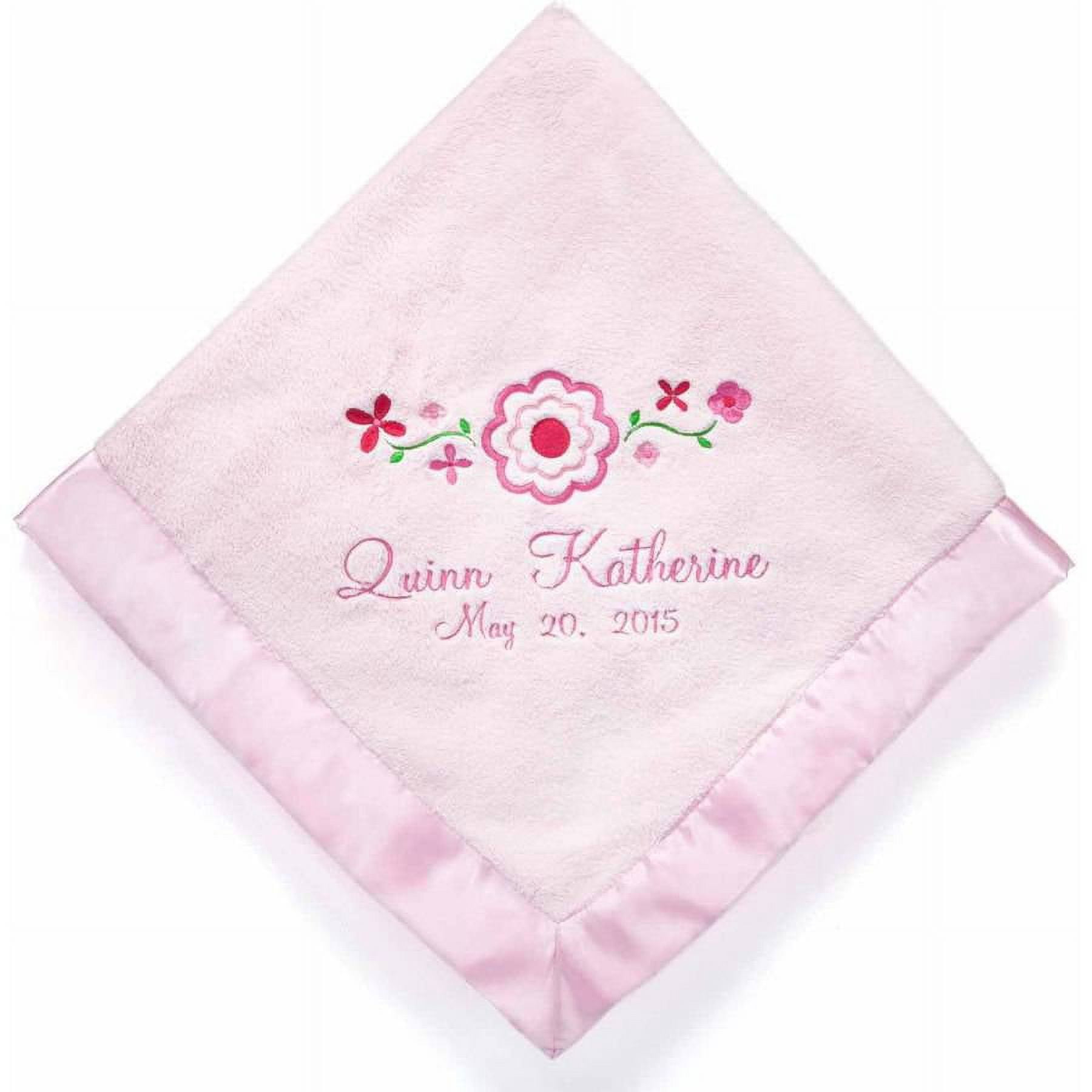 Personalized New Baby Blanket - in Pink or Blue
