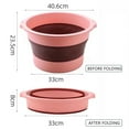 thumbnail image 2 of Household Portable Foot Soaking Bucket Foldable Foot Bath Massage Barrel, 2 of 5