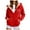 Z02-Red, variant on idosla Zip Up Hoodie Women Fleece Sherpa Lined Jacket Fall Winter Coat Casual Trendy Clothing (Light Green, S)