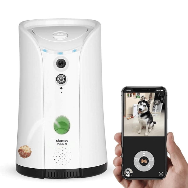 Dispensador de golosinas con cámara para perros SKYMEE