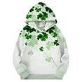 thumbnail image 6 of Mercatoo Boys Girls St 𝐏atricks Day Sweatshirt Children Long Sleeve Hoodies Kids Cloverss Printed Hooded Pullover Tops Clothes, 6 of 6