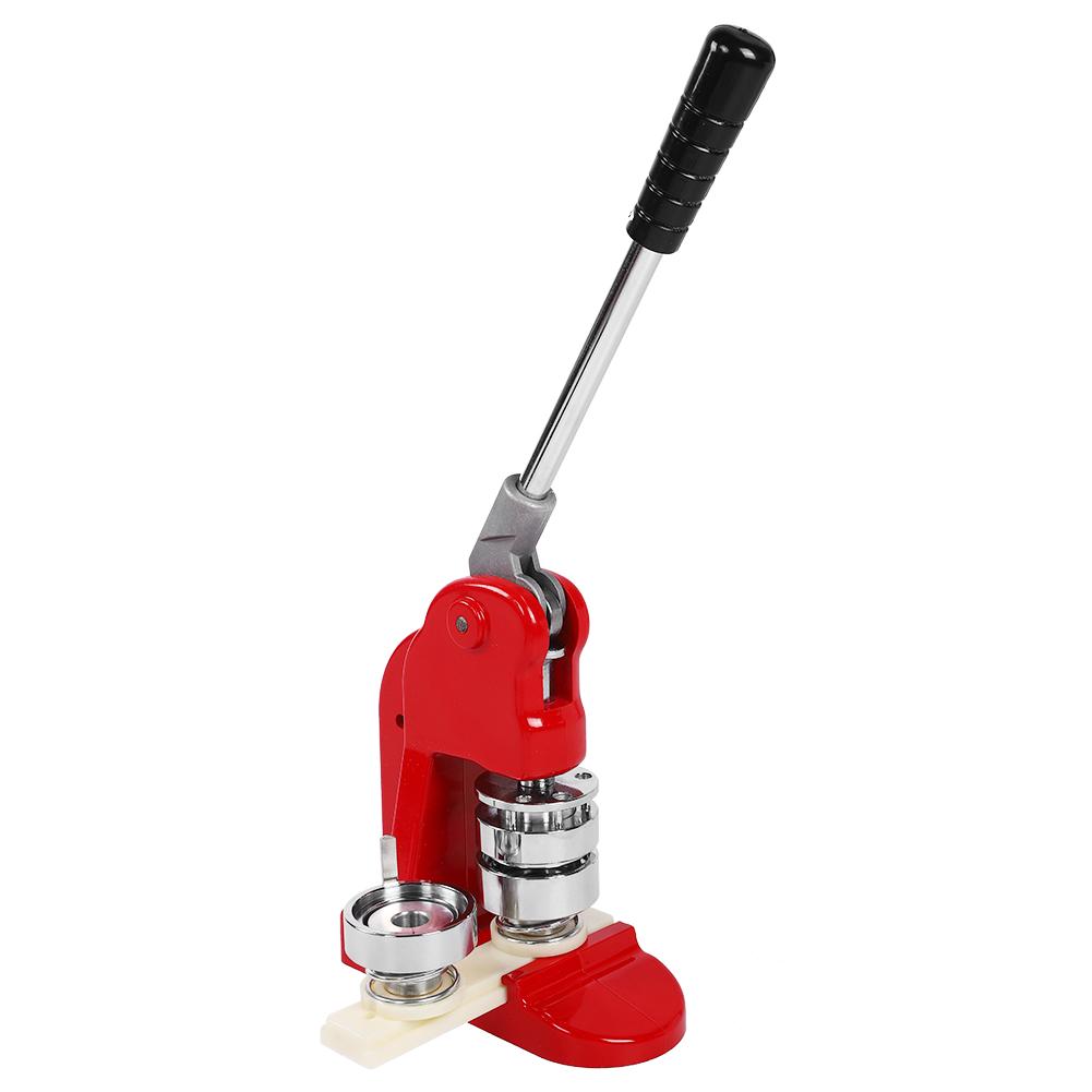 Tebru Punch Pin Machine, 44mm/1.75in DIY Tinplate Button Maker Aluminum