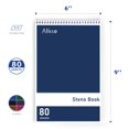 thumbnail image 3 of Steno Pads Alitte Steno Pads Steno Pads en espiral, 15 x 23 cm, paquete de 12, 3 of 6