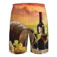thumbnail image 6 of Disketp Men'S Swim Trunks Hawaiian Breathable Surf Beach Swimsuits Mesh Lining Beach Shorts With Pockets-Red Wine Glasses, 6 of 9