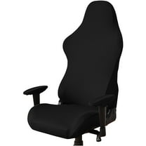 Troglfold Chair Slipcover Gaming Chair Covers Stretch Washable Office Chair Protector Black,34.65"X24.8"X20.47"