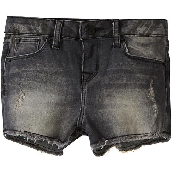 HUDSON Crazy in Love Shorts (Toddler/Kid) - Thunder Black-6