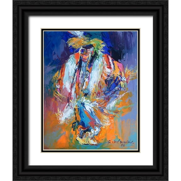 Wallich, Richard 12x14 Black Ornate Wood Framed with Double Matting Museum Art Print Titled - Po