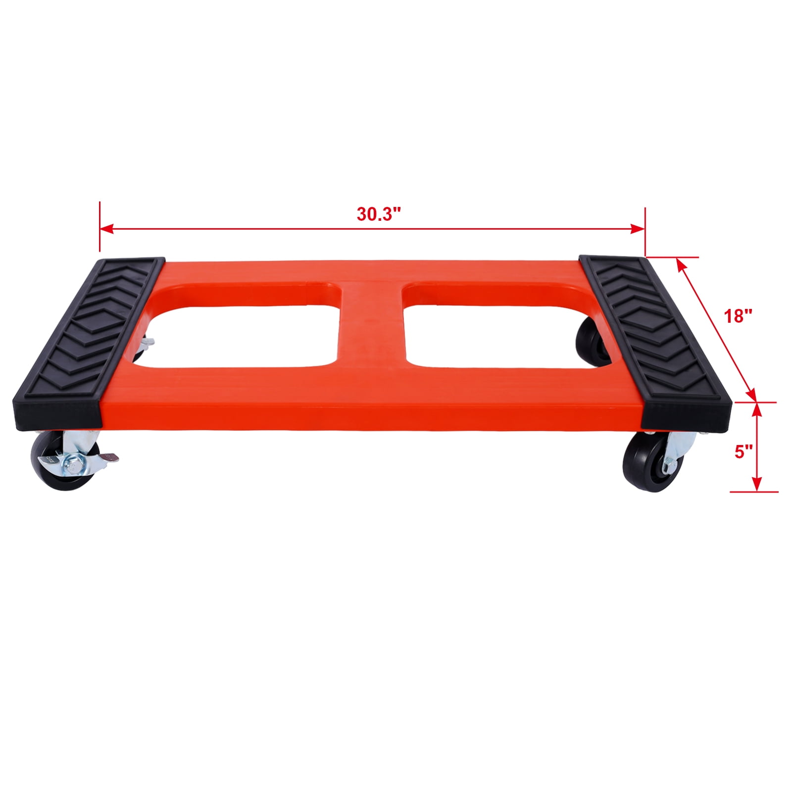 Poly Mover's Dolly - 1200-lb. Capacity Movers Dolly Heavy Duty Furniture Dolly Trolley Cart