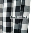 thumbnail image 5 of Buffalo Check Plaid Tier Curtains, Cotton Blend Gingham Rod Pocket Short Half Window Curtain, 5 of 9