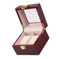 thumbnail image 2 of Miangastore Support de Rangement pour Montre Affichage Marron Portable 1Pcs 4.72x4.32x3.34 Po, 2 of 9