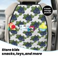 thumbnail image 4 of Cute Blueberry Steel Blue Mats Back Seat Protectors, Car Seat Protector Vehicle Organizers Waterproof Cover Back Seat Cover for Kids with 3 Storage Pockets 2 Pack, 4 of 5