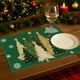 thumbnail image 5 of Uuiauoio Festive Christmas Tree Pattern Placemats Heat Resistant Table Mats for Holiday Dining Decor Party Dinner Settings and Seasonal Home Tableware,Seasonal Christmas Table Mats for Decoration, 5 of 6