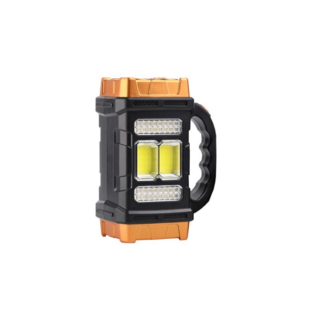 Antqov Multifunctional LED Solar Camping Light Multi Functional COB Outdoor Emergency Handheld Searchlight Solar USB Charging Camping Outdoor Lighting Flashlight, Home Accessories