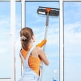 thumbnail image 2 of Chabatree Window Squeegee Cleaner Set 2-in-1 with Extendable Pole, Window Cleaning kit with Bendabl, 2 of 7