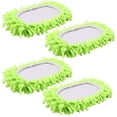thumbnail image 3 of 4 Pack Microfiber Mop Pads Reusable Microfiber Dust Mop Refill Machine Washable Mop Refill Pads Wet and Dry Microfiber Mop Head Refill Super Absorbent Mop Replacement for Mopping Floors 1, 3 of 10