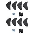 thumbnail image 1 of 8Pcs Universal Car Rear Bumper Lip Diffuser Shark Fin Style Car Back Bumper Spoiler Lip Splitter Car-Styling Accessories, 1 of 8