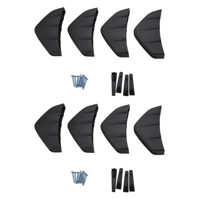 8Pcs Universal Car Rear Bumper Lip Diffuser Shark Fin Style Car Back Bumper Spoiler Lip Splitter Car-Styling Accessories
