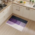 thumbnail image 2 of ODIKA 3'x5' Washable Accent Rug Plum Purple Minimalist Abstract Gradient Panels Frame for Bedside, Nursery Room, Pet Friendly & Non-Shedding, 2 of 7