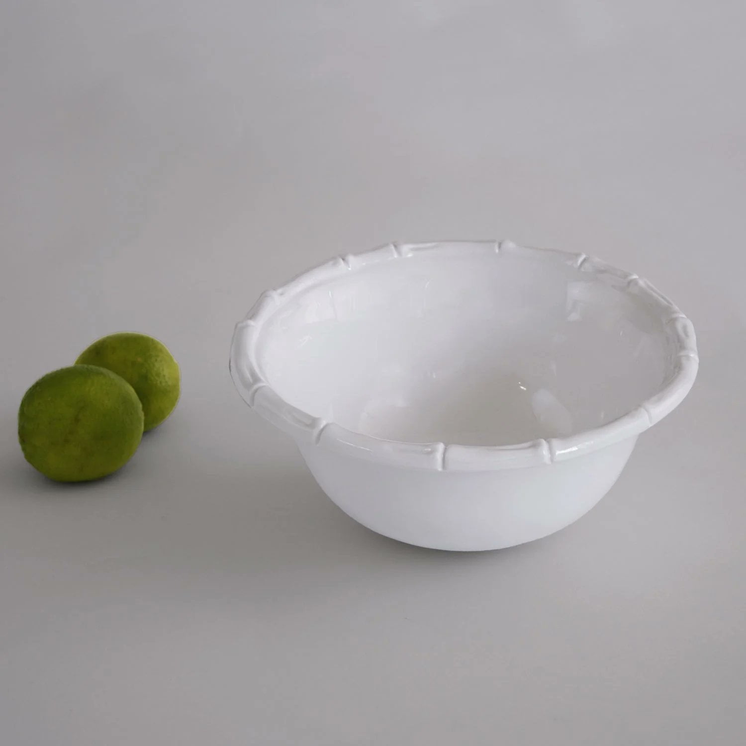Beatriz Ball VIDA Bamboo Cereal Bowl Set of 4  7.5" White  Melamine