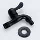 thumbnail image 5 of Grifo de montaje en pared negro de acero inoxidable 304, grifo de agua para jardín para baño (calibre: 1/2), 5 of 5