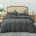 PURE ERA Duvet Cover Set Ultra Soft Heather Jersey Knit Cotton Home