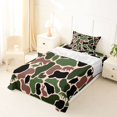 thumbnail image 5 of Manfei Woodland Wolves Twin Sheets,Cartoon Bear Bedding,Red Green,3 Pieces,1 Fitted Sheet and 1 Pillowcase, 5 of 6