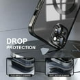 thumbnail image 5 of Entronix 2-in-1 Magnetic Shiny Clear Case Compatible with iPhone 15 Plus with Screen Protector, Black, 5 of 7
