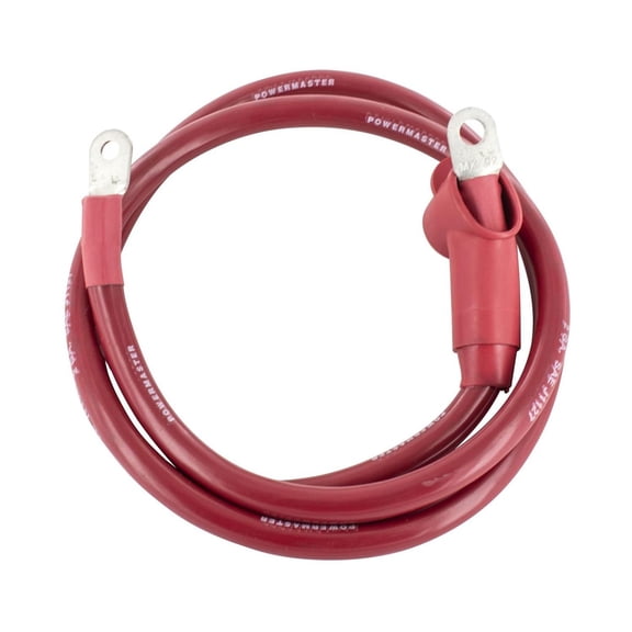 Powermaster 1-524-130 2-gauge Alternator Charge Wire, 4 FT