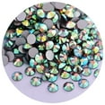 thumbnail image 1 of 1 Pack Flatback Rhinestones Sparkling DIY Rhinestone Rhinestone Embellishments for Crafts Nail Art Jewellery White S, 1 of 13