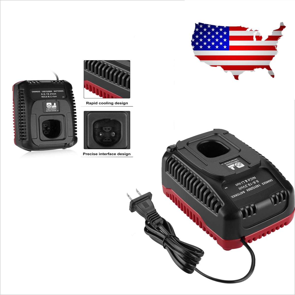 Replacement Battery Charger For Craftsman C3 19.2 Volt Ni-Cd & Li-Ion Battery FH