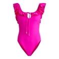 thumbnail image 4 of Jessica Simpson Women’s Ruffle One Piece Swimsuit, Sizes XS-XXL, 4 of 5