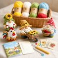 thumbnail image 4 of 9‑Piece Fantasy Crochet DIY Kit, Complete Gnome Themed Crochet Starter Set with Yarn, Hook and Step‑by‑Step Instruction Booklet, Hand‑Making Craft Kit for Decor & Gift, 4 of 7