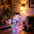 thumbnail image 5 of YuanGuangQ Outdoor Waterproof Solar Powered Glass Bottle Lamp, Hanging Mason Jar Light for Garden Terrace and Landscaping, Whimsical Patio Decor for Yard Deck and Pathway, 5 of 6