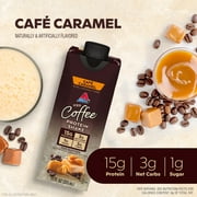 Atkins Protein Shake, Iced Coffee Café Caramel, Keto Friendly, 15g Protein, Caffeinated, 4 Count
