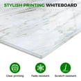 thumbnail image 2 of Magnetic Dry Erase Board 16"x12" Decorative White Board for Wall with White Marble Pattern Design White Board for Home Office Decor, Bedroom, Kitchen, Classroom Includes 6 Magnets and 2 Markers, 2 of 9
