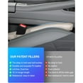thumbnail image 4 of Leather Car Seat Gap Filler Universal for Car Truck SUV to Block The Gap Between Seat and Console Stop Things from Dropping 2 Packs Beige, 4 of 14