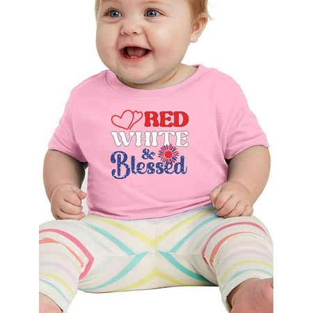 

Red White And Blesed T-Shirt Infant -Image by Shutterstock 12 Months