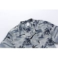 thumbnail image 3 of Palm Wave Mens and Big Mens Tropical Sunset Print Hawaiian Shirt, up to size 6XL, 3 of 3