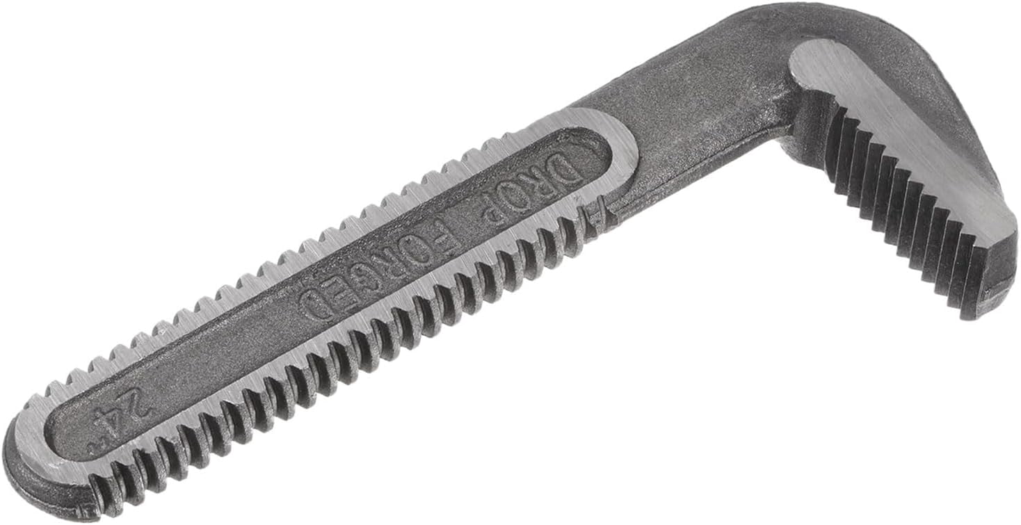 Pipe Wrench Hook Jaw 24" Plumbing Wrench Replacement Jaws Carbon Steel for 24" Adjustable Wrench