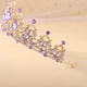 thumbnail image 2 of Corona de boda para novia - Tiara de princesa de diamantes de imitación para mujer - Corona de reina - Corona de boda hecha a mano - Accesorios para el cabello - Corona de tiara, 2 of 5