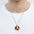 thumbnail image 5 of Aries Constellation Circular Glass Pendant Necklace - Women's Statement Necklaces, 5 of 5