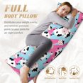 thumbnail image 4 of Body Pillow Cover - Soft Body Pillow Pillowcase, Classic Funny Cute Cow Eating Grass Breathable Long Body Pillow Case Cover with Invisible Zipper 20x60in, 4 of 5
