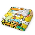 thumbnail image 2 of Simpsons Blankets Ultra Soft Flannel Blanket All Season Fuzzy Blanket Fluffy Cozy Blanket For Couch Bed Sofa 60"X50", 2 of 9